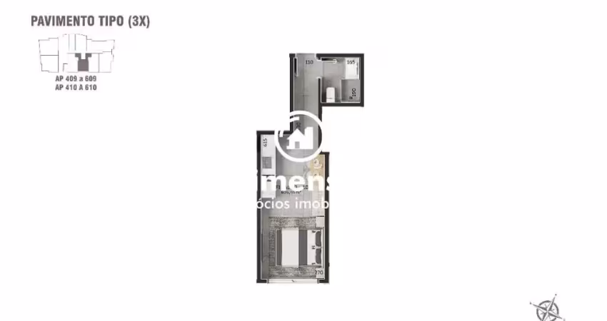 Apartamento com 1 quarto à venda na Rua Berta Lutz, Cachoeira do Bom Jesus, Florianópolis