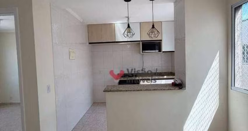 Apartamento com 2 dormitórios à venda, 46 m² por R$ 135.000 - Araretama - Pindamonhangaba/SP