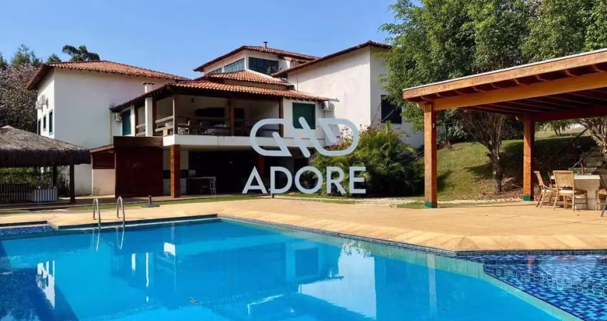 Casa mobiliada com vista para o lago para locação no condomínio fazenda vila real em itu-sp | 11 quartos | piscina |