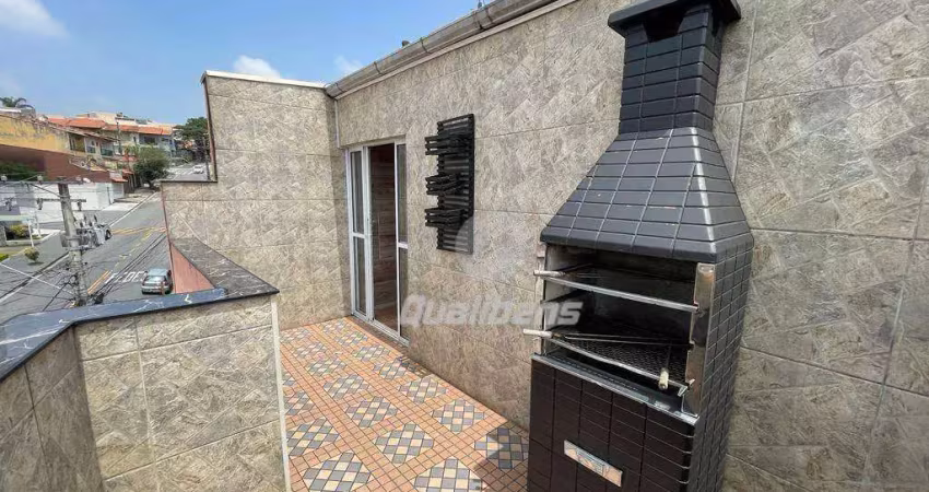 Cobertura com 2 quartos à venda na Rua Bororós, 328, Vila Pires, Santo André