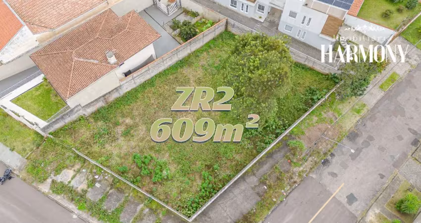 Terreno de esquina invista agora 609m² zr2.1 no abranches - curitiba