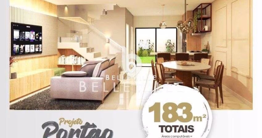 Sobrado Novo a venda no Portão! 03 Quartos, 01 Suíte, 04 Vagas, R$1.450.000,00 -