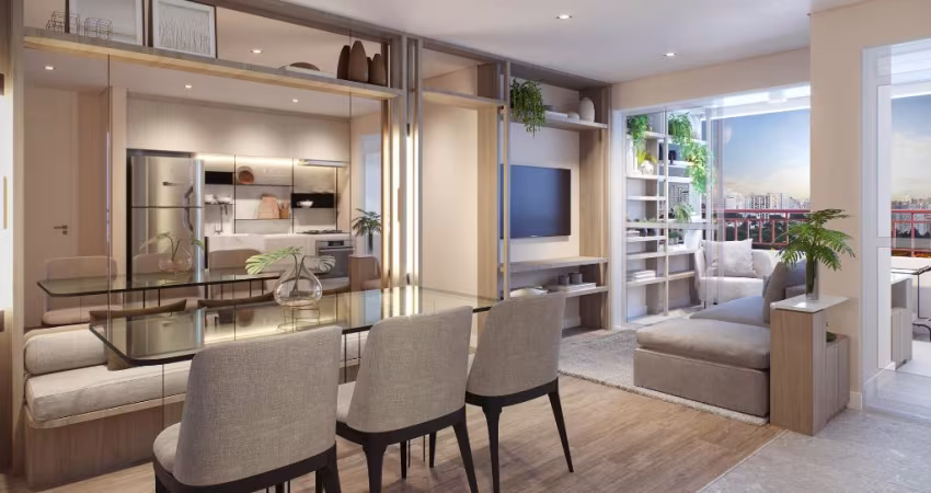 Apartamento de 67m² , 3 dormts + varanda e vaga na Moóca/ Próx. ao metrô
