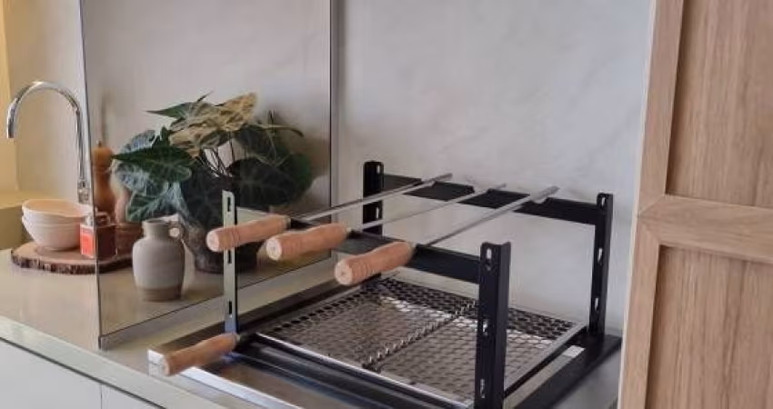 Apartamento de 76m² com 2 suites, varanda com churrasqueira e 1 vaga no Tatuapé