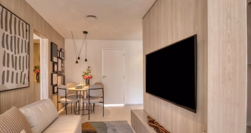 Apto de 51m² com 2 dormitórios, varanda e vaga no Tatuapé px ao metrô