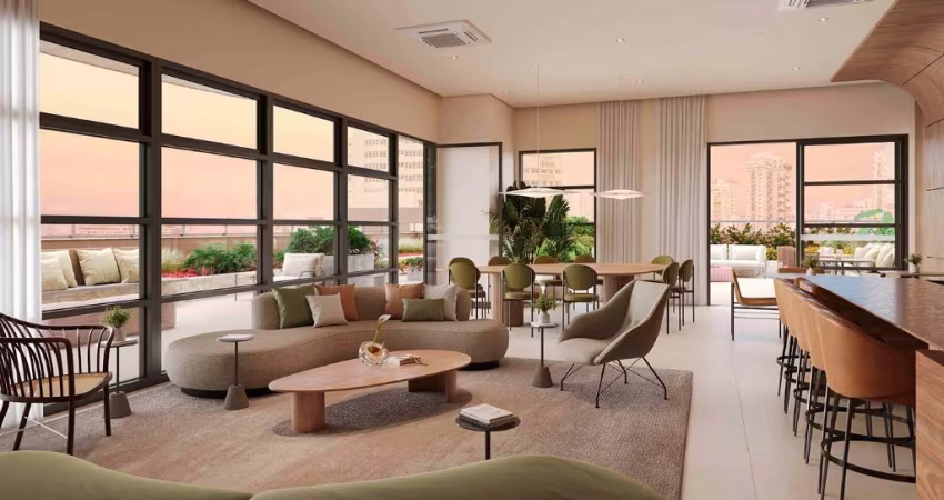 Apartamento em Sta Cecília/Higienópolis com 1 dorm(suite), varanda e vaga de carro!