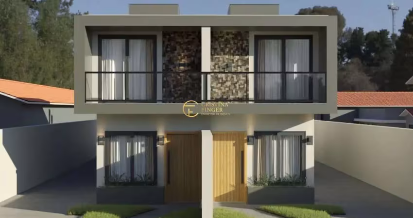 Casa sobrado geminado 129,4m²  3 dormitórios 1 suíte  nova palhoça