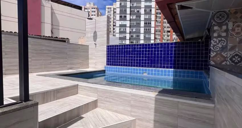 Excelente cobertura dois quartos (pituba)  alameda carrara