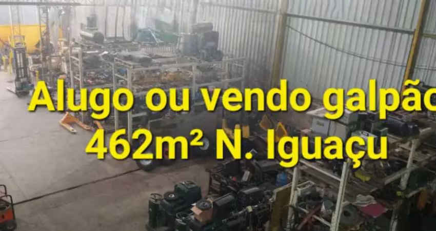 Galpão para locação em nova iguaçu, posse, 2 banheiros
