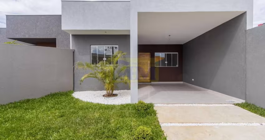Casa nova em Pinhais que permite financiamento bancário.