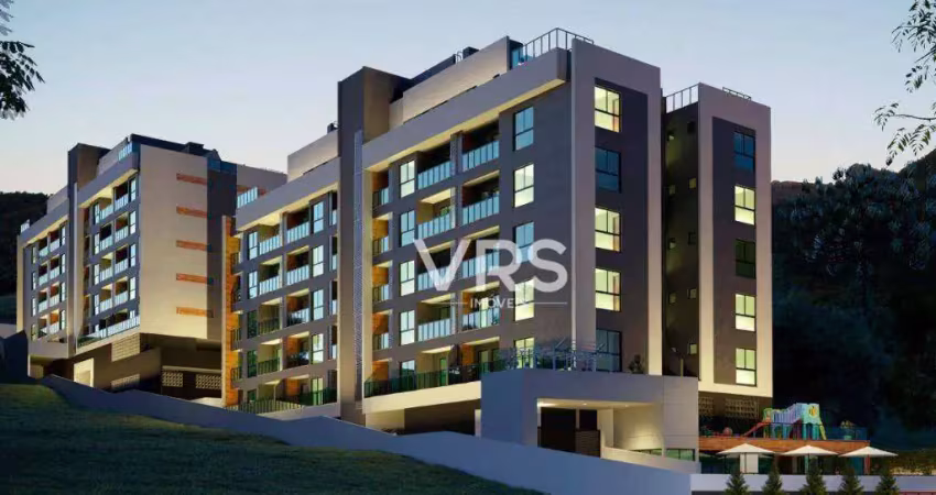 Apartamento com 2 dormitórios à venda, 63 m² por r$ 403.899,00 - várzea - teresópolis/rj
