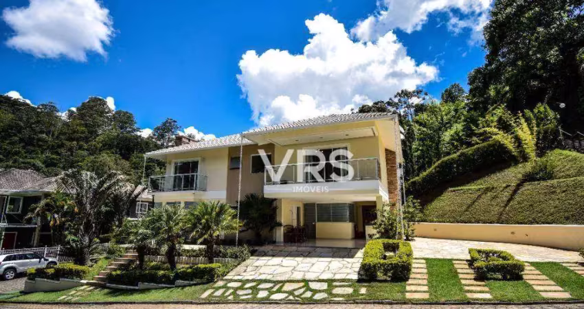 Casa com 4 dormitórios à venda, 225 m² por r$ 2.000.000,00 - quebra frascos - teresópolis/rj