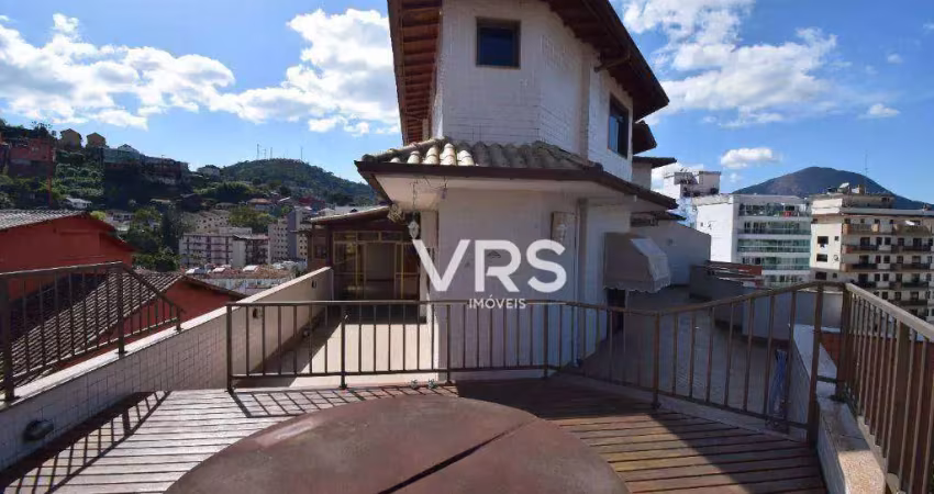 Cobertura com 5 dormitórios à venda, 176 m² por r$ 1.600.000,00 - agriões - teresópolis/rj