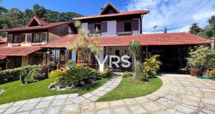 Casa com 4 dormitórios à venda, 199 m² por r$ 1.800.000,00 - granja guarani - teresópolis/rj