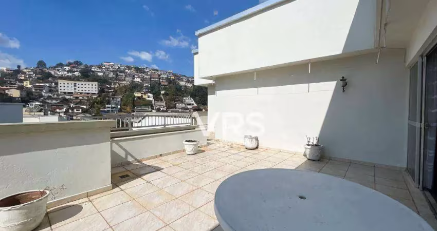 Cobertura com 3 dormitórios à venda, 88 m² por r$ 890.000,00 - várzea - teresópolis/rj