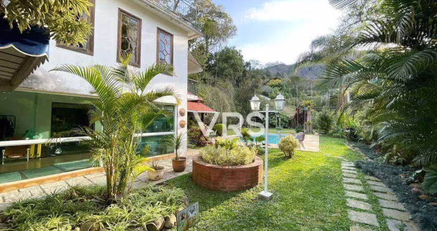 Casa com 5 dormitórios à venda, 513 m² por r$ 2.700.000,00 - parque do imbui - teresópolis/rj