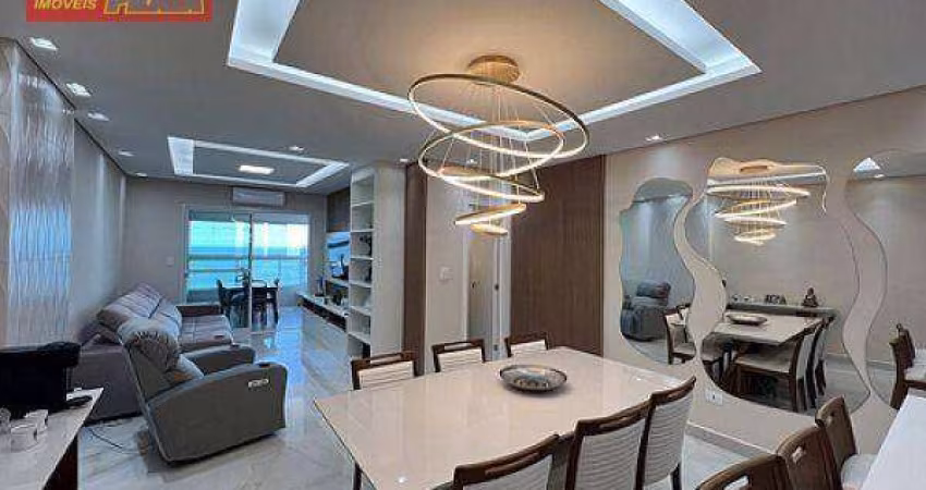 Lindo apartamento frente ao mar com 3 quartos à venda, 112 m² por R$ 1.100.000 - Jardim Luciana - Mongaguá/SP