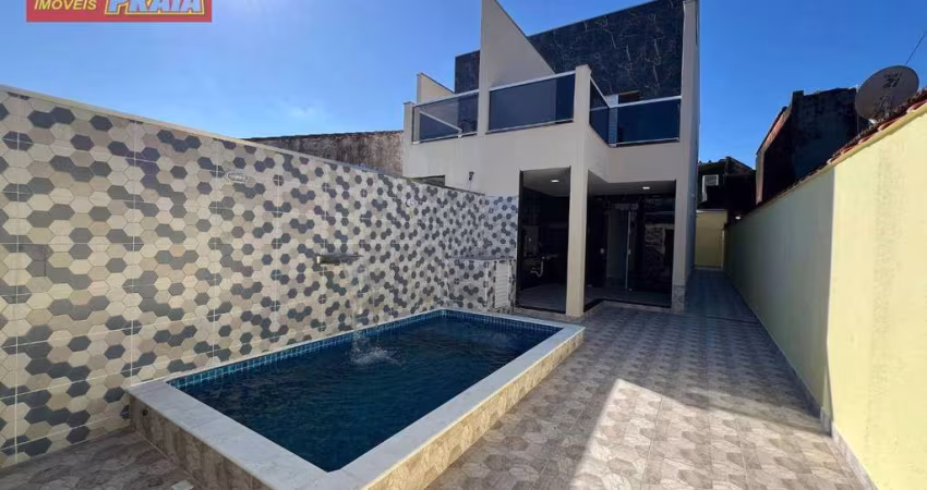 ITANHAEM COM PISICNA SOBRADO 2 QUARTOS, 93 m² por R$ 449.900 - Jardim Suarão - Itanhaém/SP