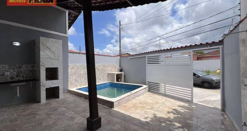 Mongagua lado praia casa com piscina 3 quartos, 106 m² por r$ 499.900 - agenor de campos