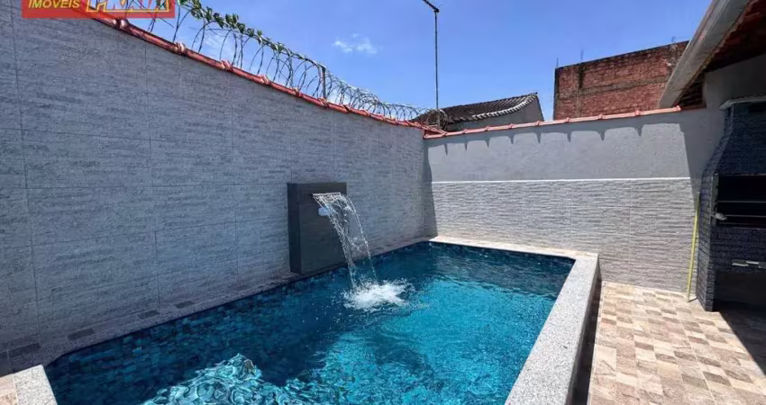 Casa nova com piscina 2 quartos, 84 m² por r$ 379.900 - jardim praia grande - mongaguá/sp