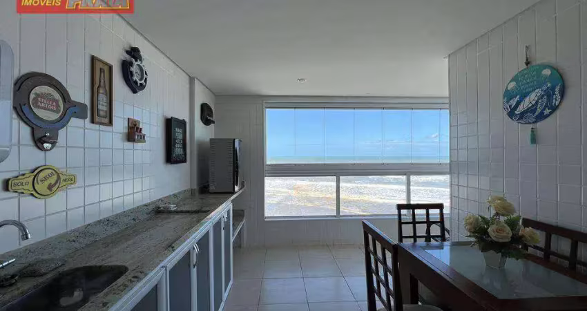 Com vista para o mar! apartamento com 2 dormitórios, 75 m² por r$ 550.000 - vila atlântica - mongaguá/sp