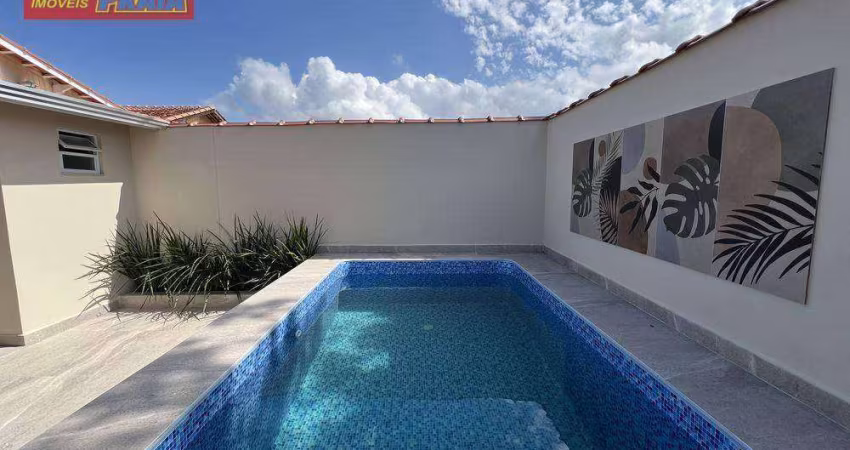 MONGAGUA CASA NOVA COM PISCINA 2 QUARTOS 90 m² por R$ 450.000 - Vila Atlântica - Mongaguá/SP