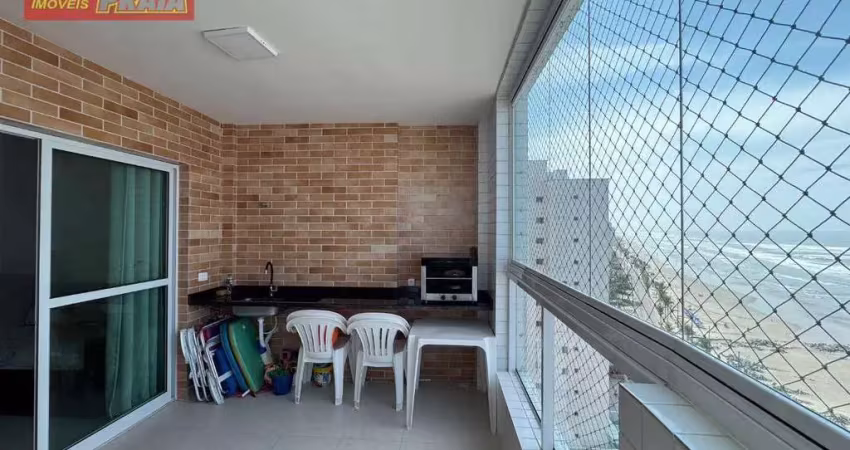 Frente e com vista ao mar! apartamento com 2 quartos, 80 m² por r$ 499.000 - vila atlântica - mongaguá/sp