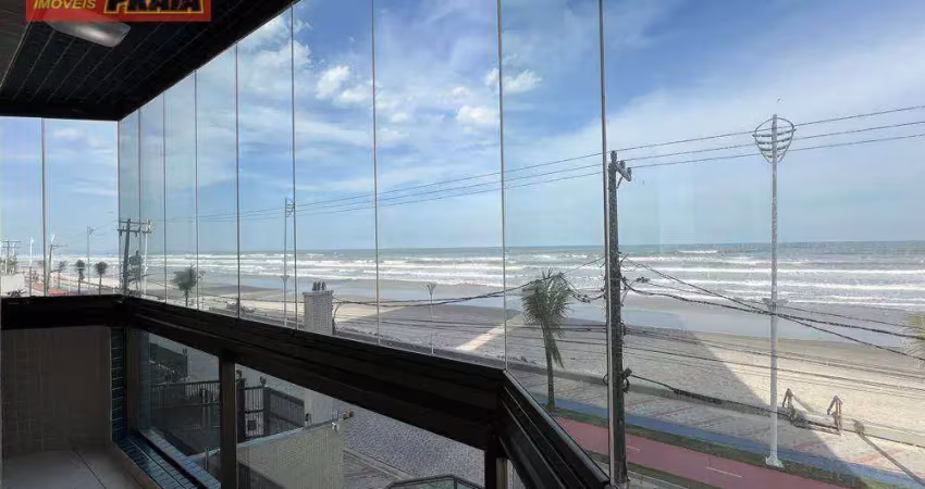 FRENTE AO MAR CENTRO APARTAMENTO 3 QUARTOS MOBILIADO, 85 m² por R$ 450.000 - Mongaguá/SP