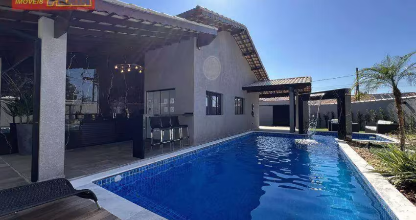Itanhaém casa alto padrão 3 quartos, r$ 899.000 - balneário esther