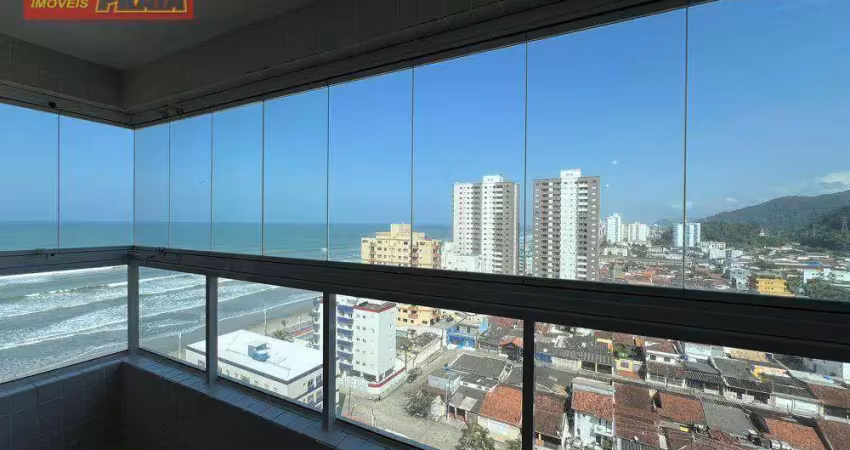 Prédio frente ao mar! apartamento com vista ao mar, 2 quartos e lazer completo, 75 m² por r$ 490.000 - centro - mongaguá/sp