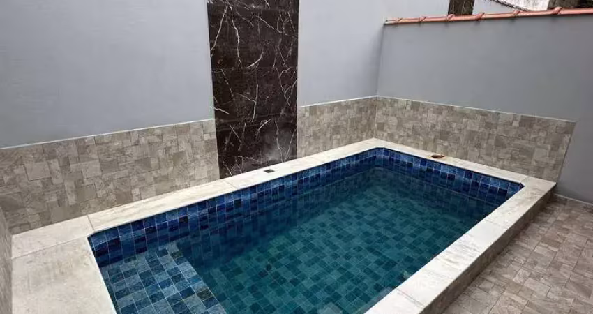 120 metros da praia casa nova com piscina 2 quartos e churrasqueira! 85 m² por r$ 479.900 - santa eugênia - mongaguá/sp