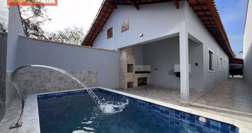 120 metros da praia! casa nova com piscina 2 quartos e churrasqueira! 85 m² por r$ 469.900 - santa eugênia - mongaguá/sp