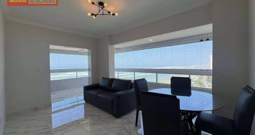 Frente ao mar apartamento terraço gourmet 3 quartos e lazer completo! 95 m² por r$ 750.000 - solemar - praia grande/sp