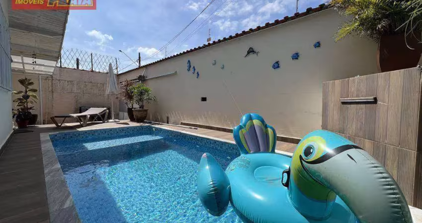 70 metros da praia! casa aconchegante 2 quartos piscina 90 m² por r$ 489.000 - vila anhanguera - mongaguá/sp