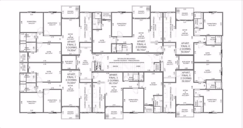 Apartamento com 3 quartos à venda no Centro, Jacareí 