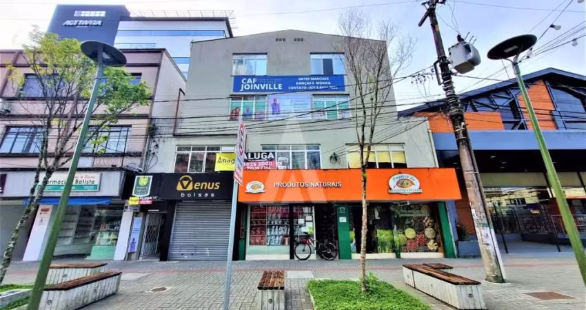 Sala para alugar, 56.92 m2 por r$750.00  - centro - joinville/sc