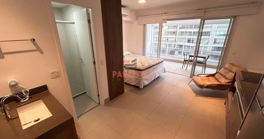 Apartamento Studio Mobiliado a VENDA e LOCAÇÃO de 34 m2 de 1 dormitório, 1 vaga, Consolação, Edif.