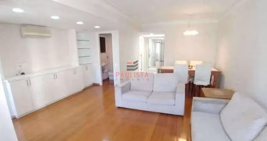 Apartamento reformado com projeto de arquiteto para locação, 85m², próximo ao ibirapuera