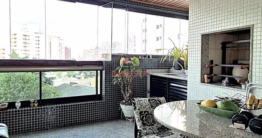 Apartamento à venda com 156m² a apenas 190m do metrô - 3 suítes e varanda gourmet e lazer.p