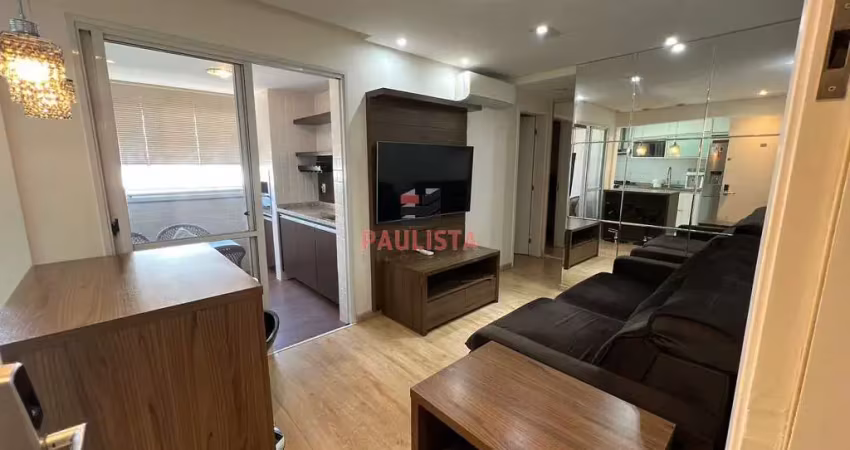 Apartamento para locação totalmente mobiliado, 1 dormitório, 1 vaga saúde, são paulo, sp