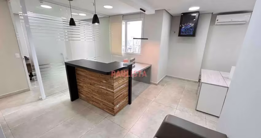 Conjunto comercial mobiliado locação, 157 m2, 5 salas, 3 banh, 4 vagas, liberdade, são paulo, sp