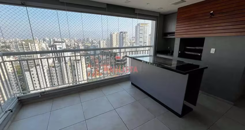 Apartamento para locação 3 dormitórios com varanda gourmet com churrasqueira, 2 vagas e condomínio