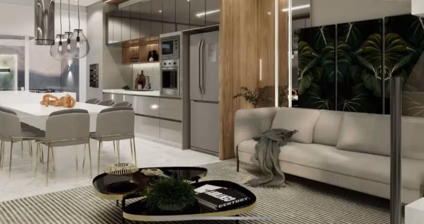 Belíssimo Geminado novo de alto padrão, sendo 3 amplas suítes, com 165,79m² privativos à venda no bairro Santo Antônio em Joinville - SC por R$ 1.267.000,00.