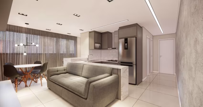 Apartamento novo com 74,15 m² sendo 2 suítes à venda no bairro Costa e Silva em Joinville - SC por R$552.000,00.