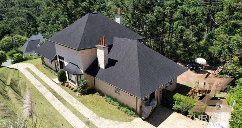 Casa com 4 dormitórios à venda, 315 m² por r$ 3.700.000,00 - condomínio recanto do sol - campos do jordão/sp