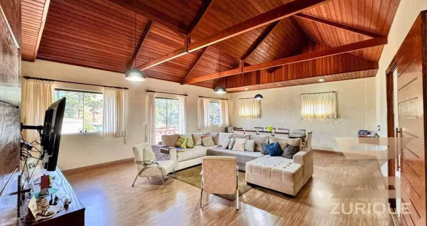 Casa com 3 dormitórios à venda, 260 m² por r$ 850.000,00 - floresta negra - campos do jordão/sp