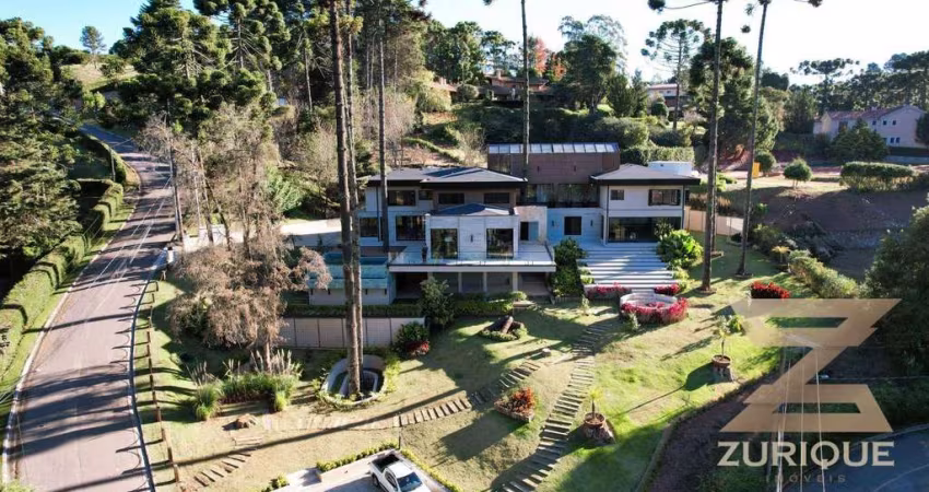 IMÓVEL ÚNICO - Casa espetacular com 06 suítes, 859 m² por R$ 15.000.000 - Capivari - Campos do Jordão/SP