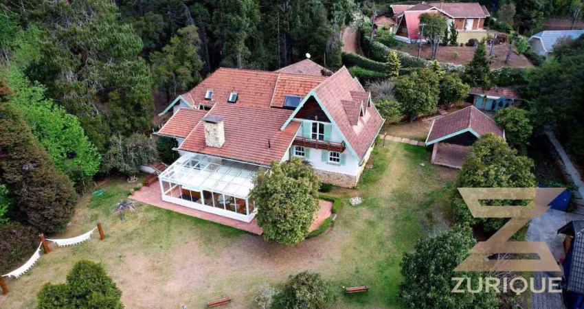 Casa com 5 dormitórios à venda, 588 m² por r$ 5.300.000,00 - j pérola - campos do jordão/sp