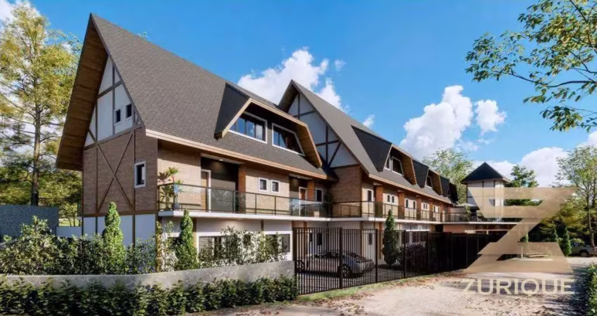 Apartamento com 3 dormitórios à venda, 125 m² por r$ 1.502.160 - vila capivari - campos do jordão/sp
