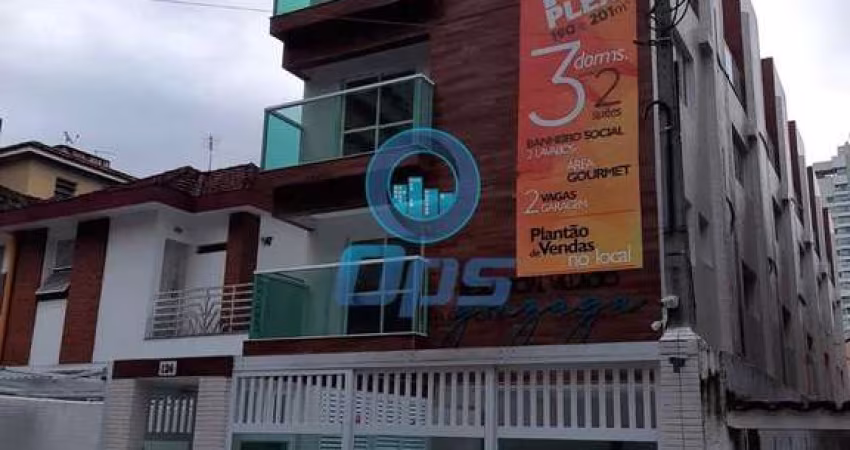 Casa de Condomínio com 3 dorms, Gonzaga, Santos - R$ 830 mil, Cod: 5434